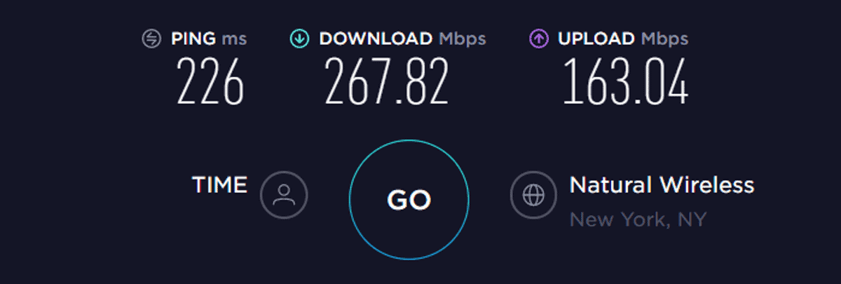 Test de vitesse TorGuard aux États-Unis – VPN désactivé