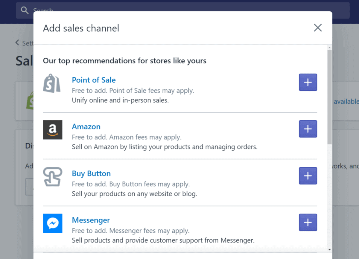 Shopify peut étendre votre entreprise à travers plusieurs canaux de vente