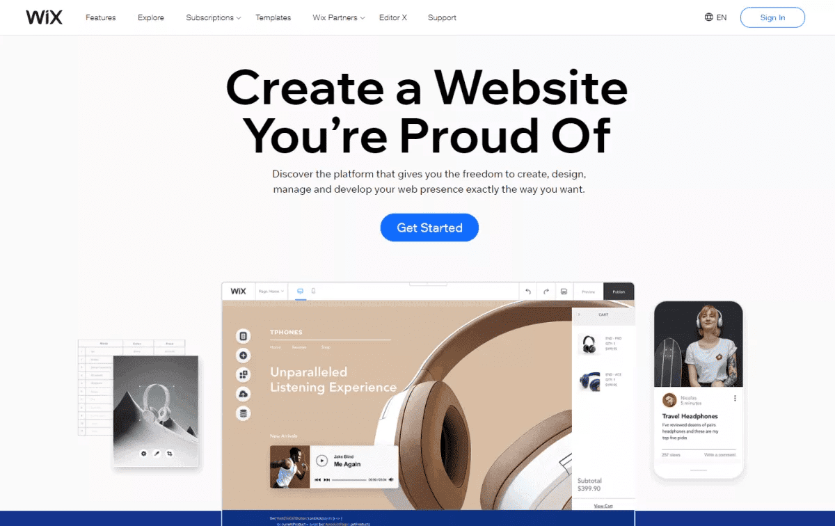 wix pre black friday banner