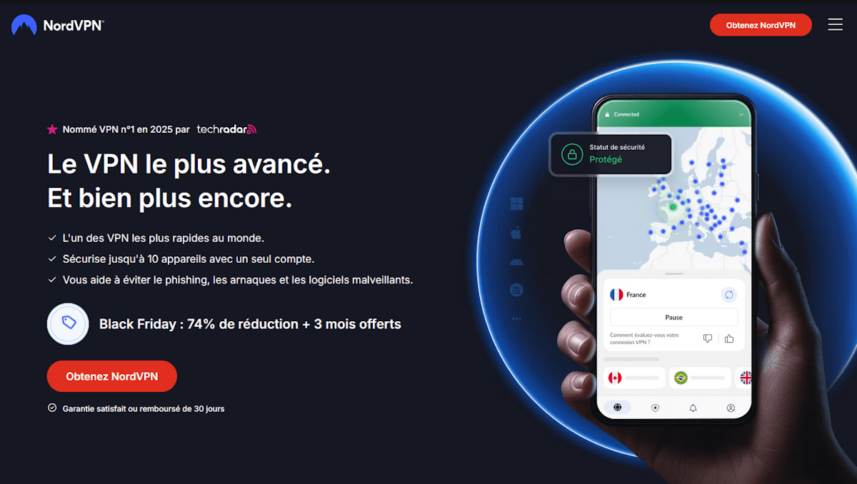 Offres NordVPN Black Friday 2025