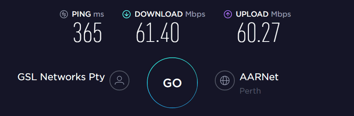 protonvpn speed test australia