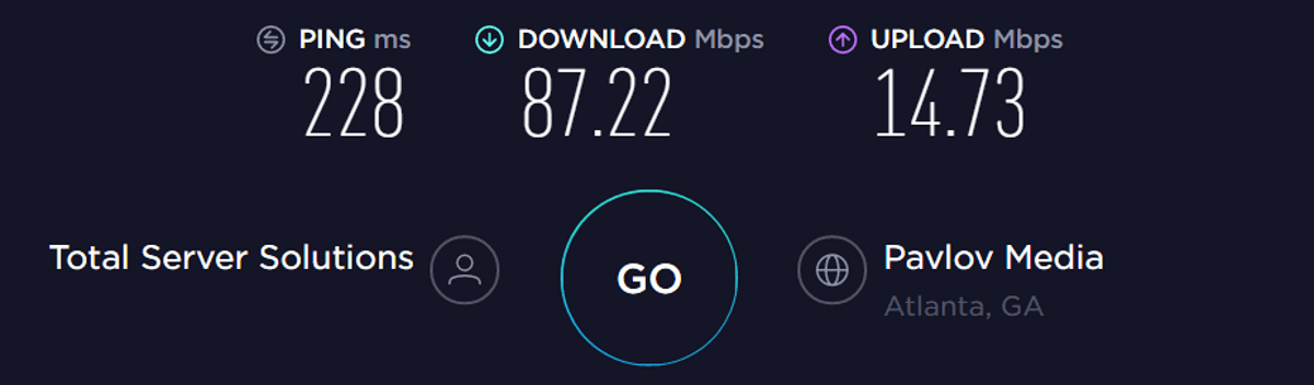 protonvpn speed test US
