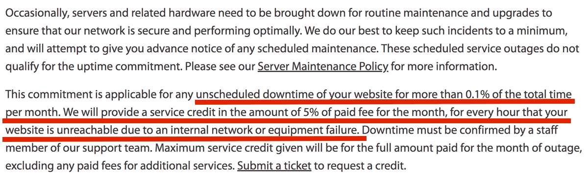 a2 uptime commitment