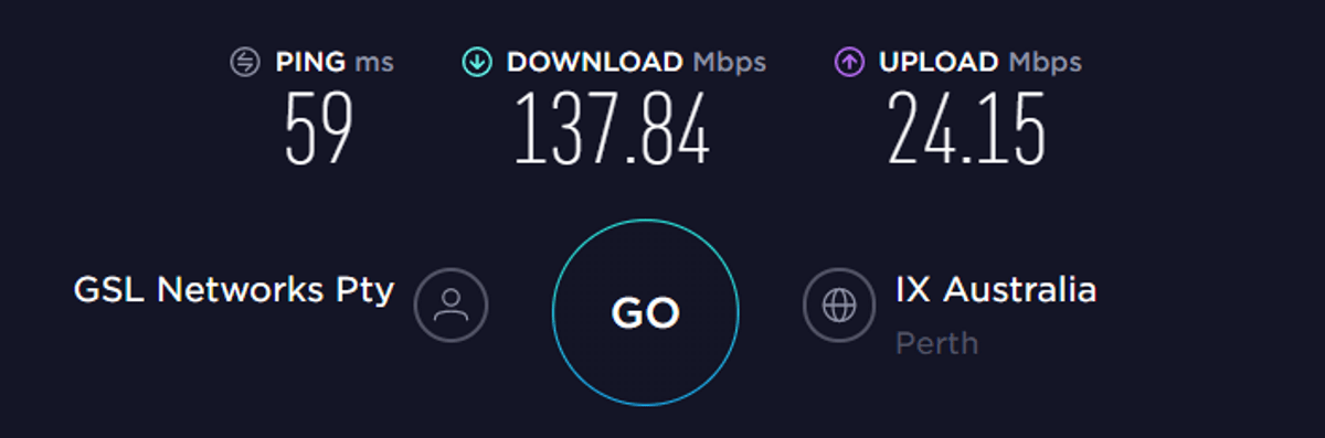 ipvanish speed test australia vpn on