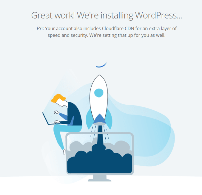 bluehost install website