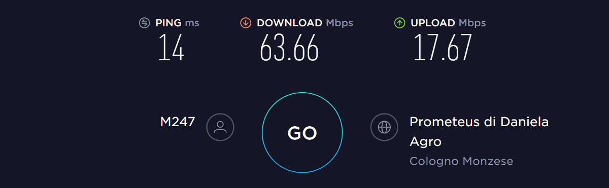expressvpn speed test italy