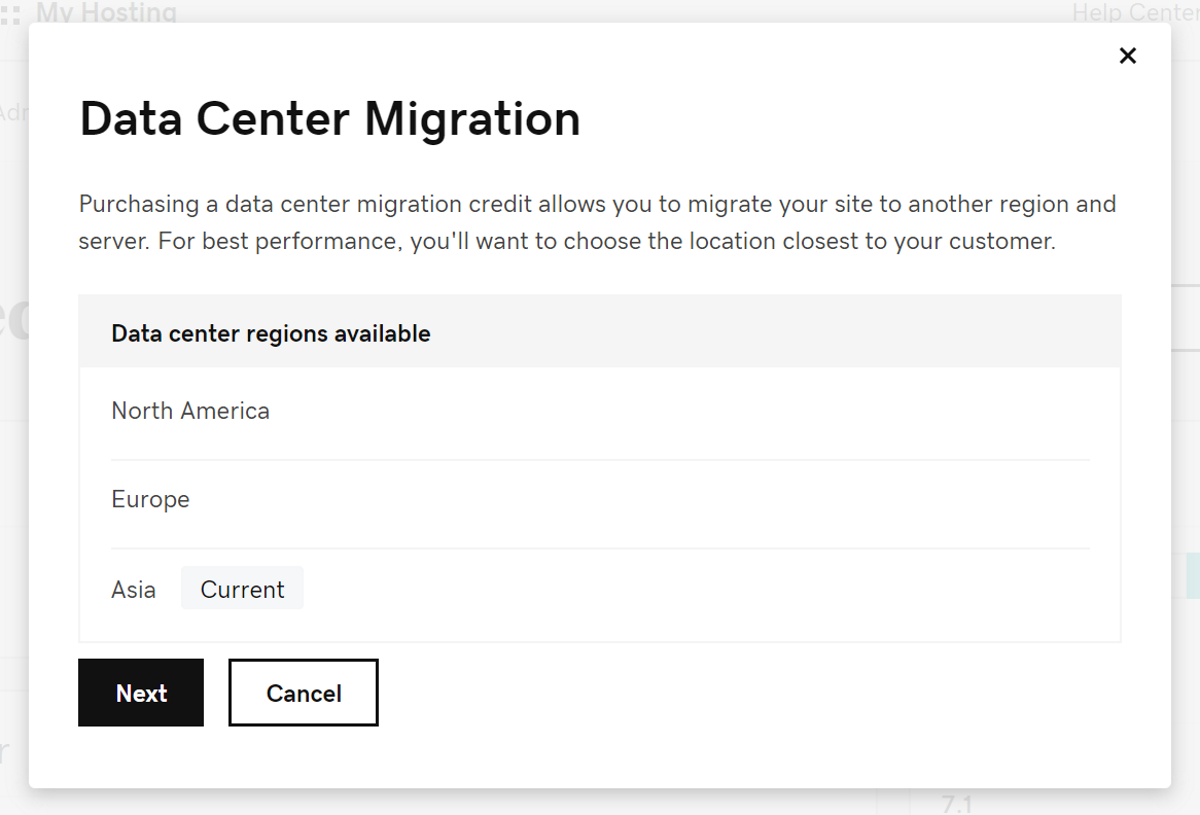 godaddy data center migration