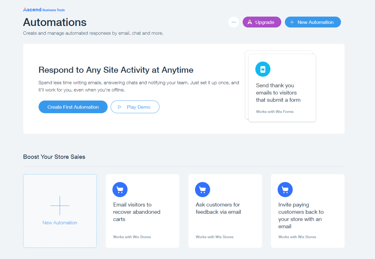 wix automation