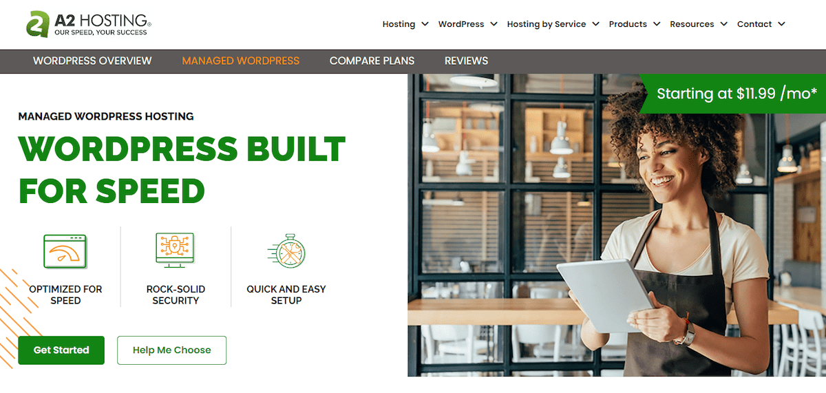 a2 hosting managed wordpress hosting