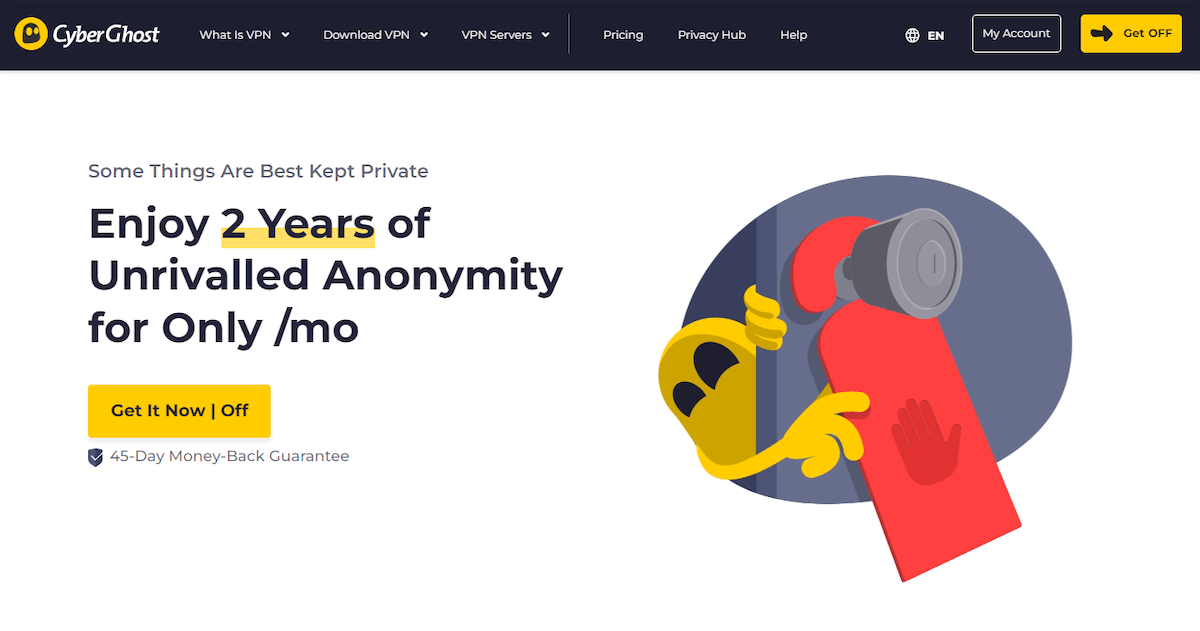 cyberghost homepage