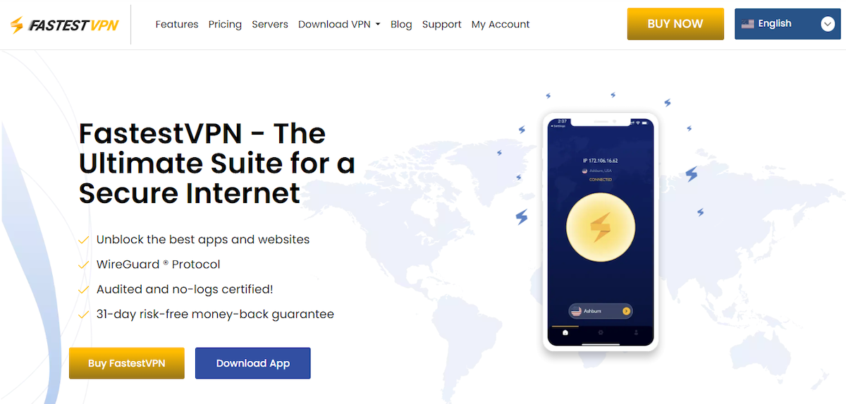 fastestvpn homepage