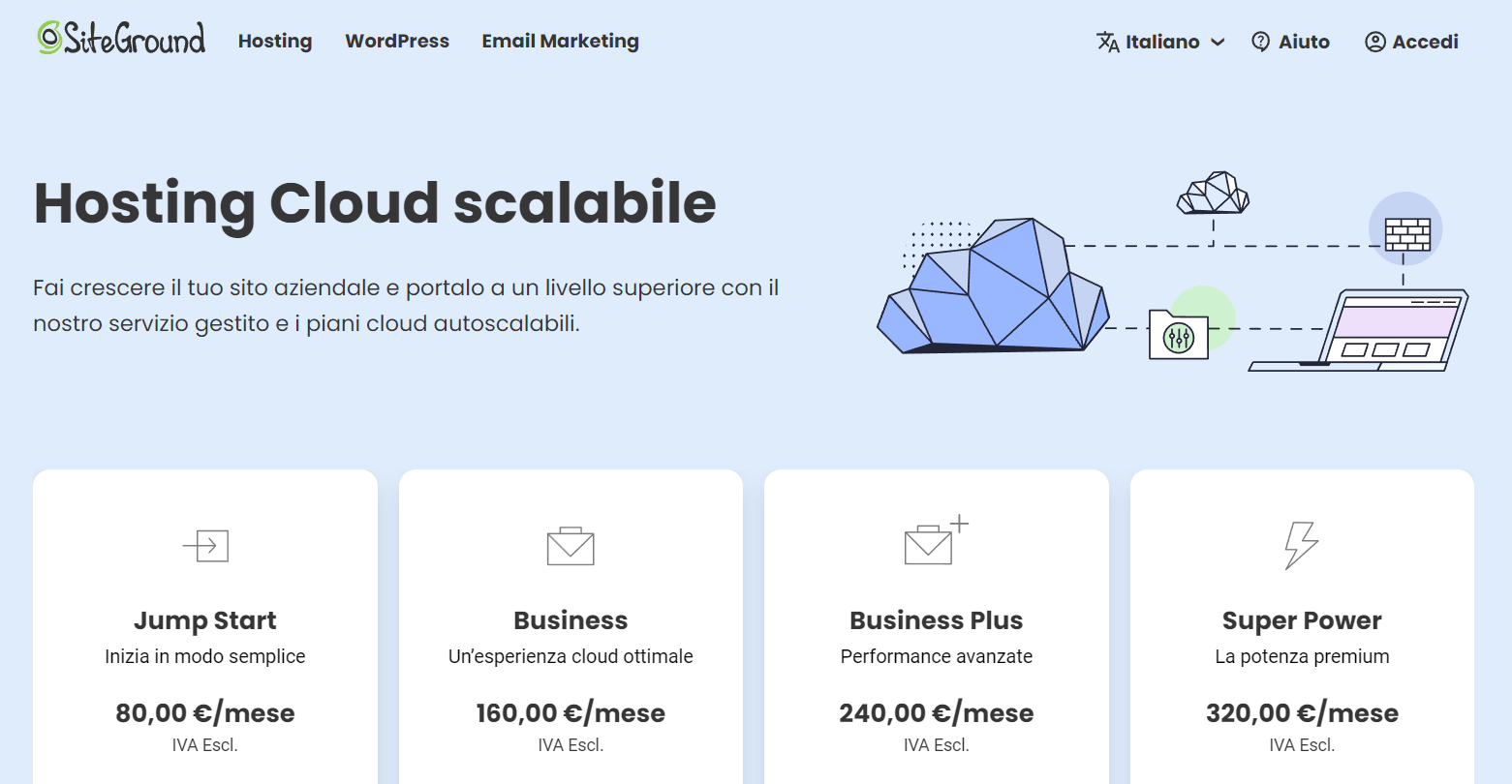 siteground vps cloud hosting it