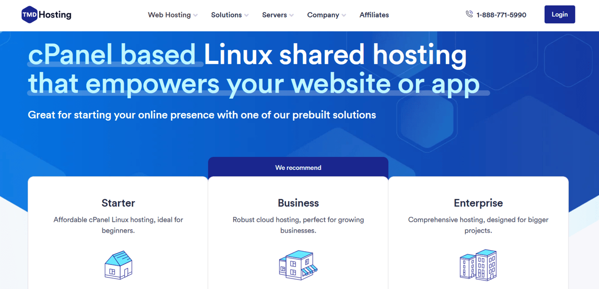 tmdhosting web hosting linux shared hosting plan