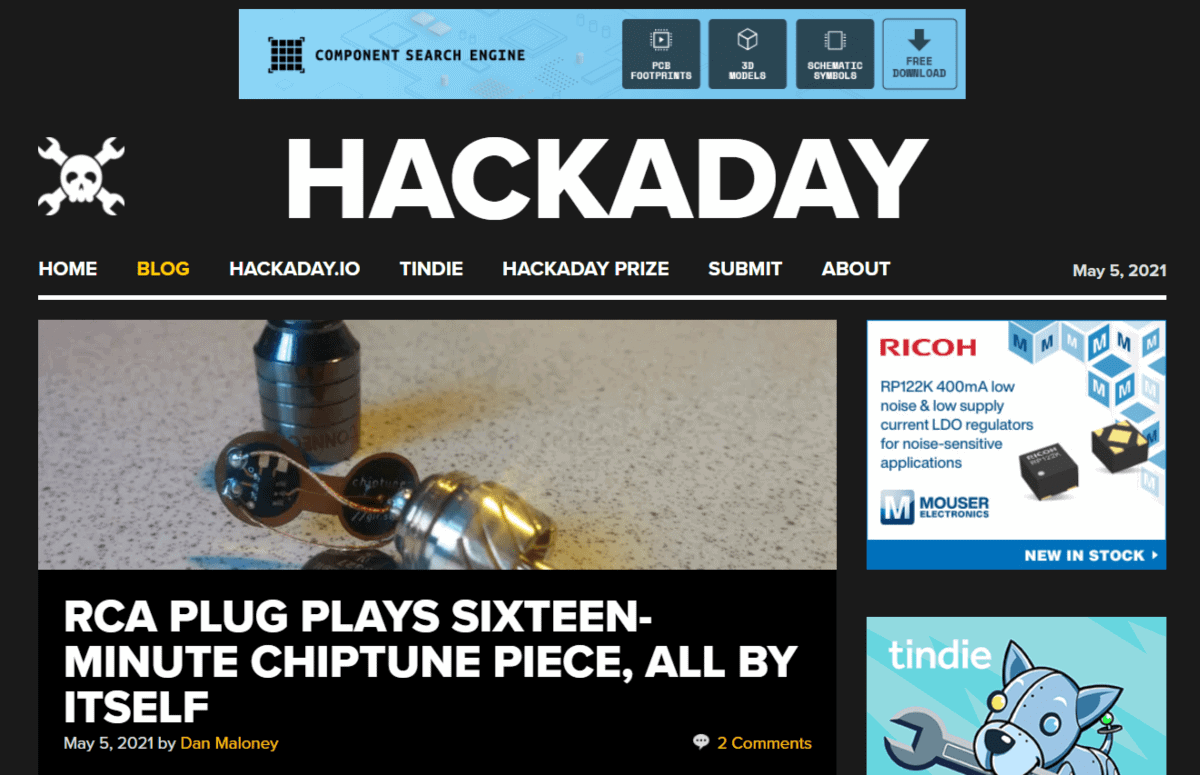 hackday homepage