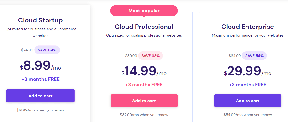 hostinger cloud hosting plan