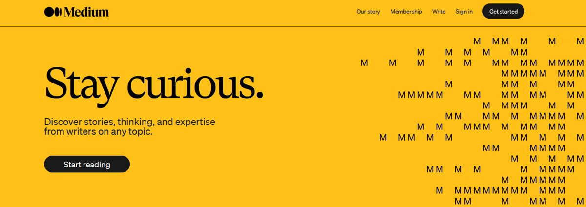 medium blogging platform