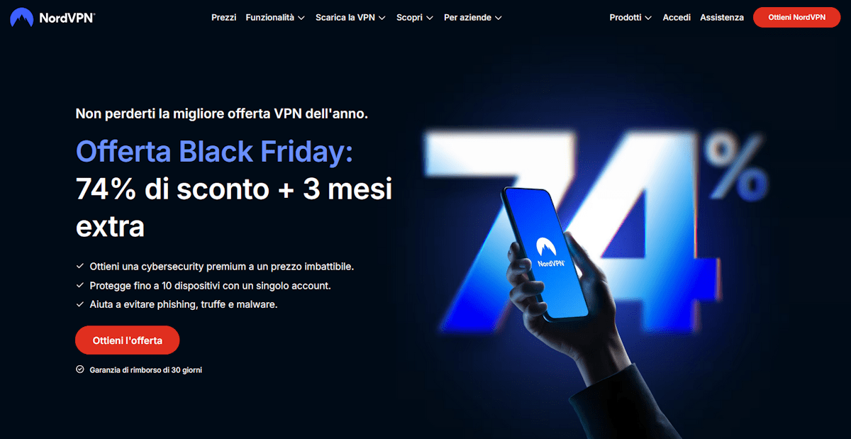 Offerte NordVPN black friday 2025