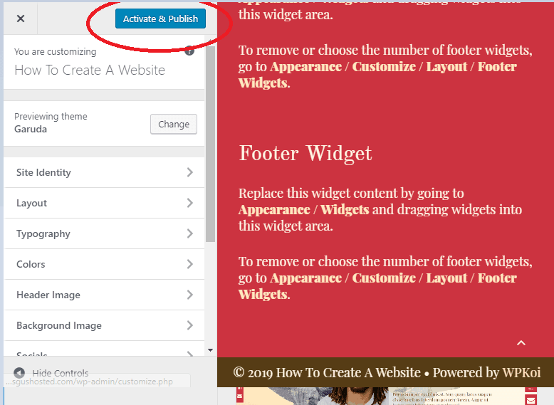 active theme