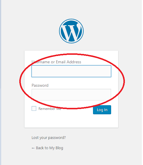 wordpress login