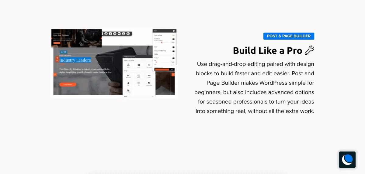 DreamHost website builder is easy to use.