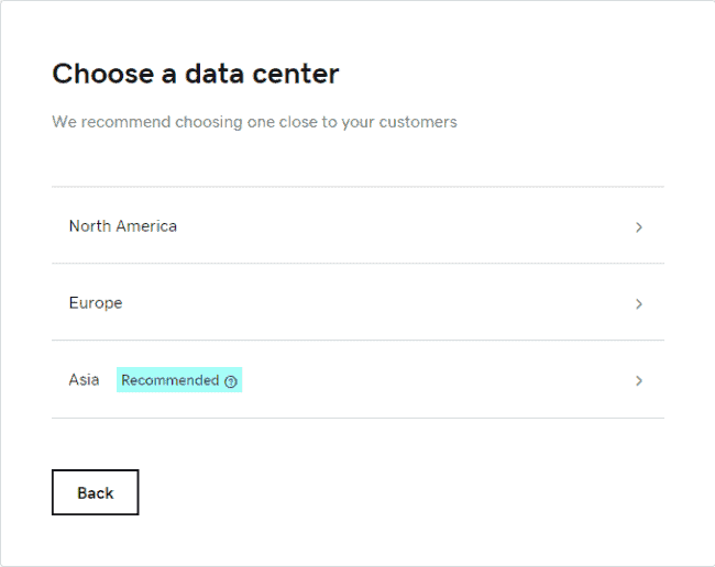 godaddy has 3 data center at US Europe Asia