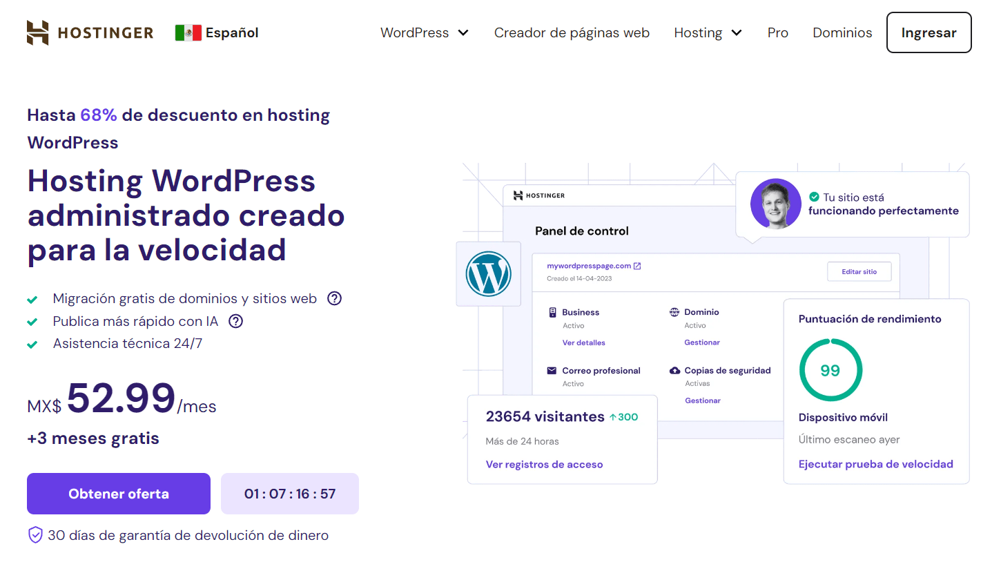 hostinger wordpress hosting