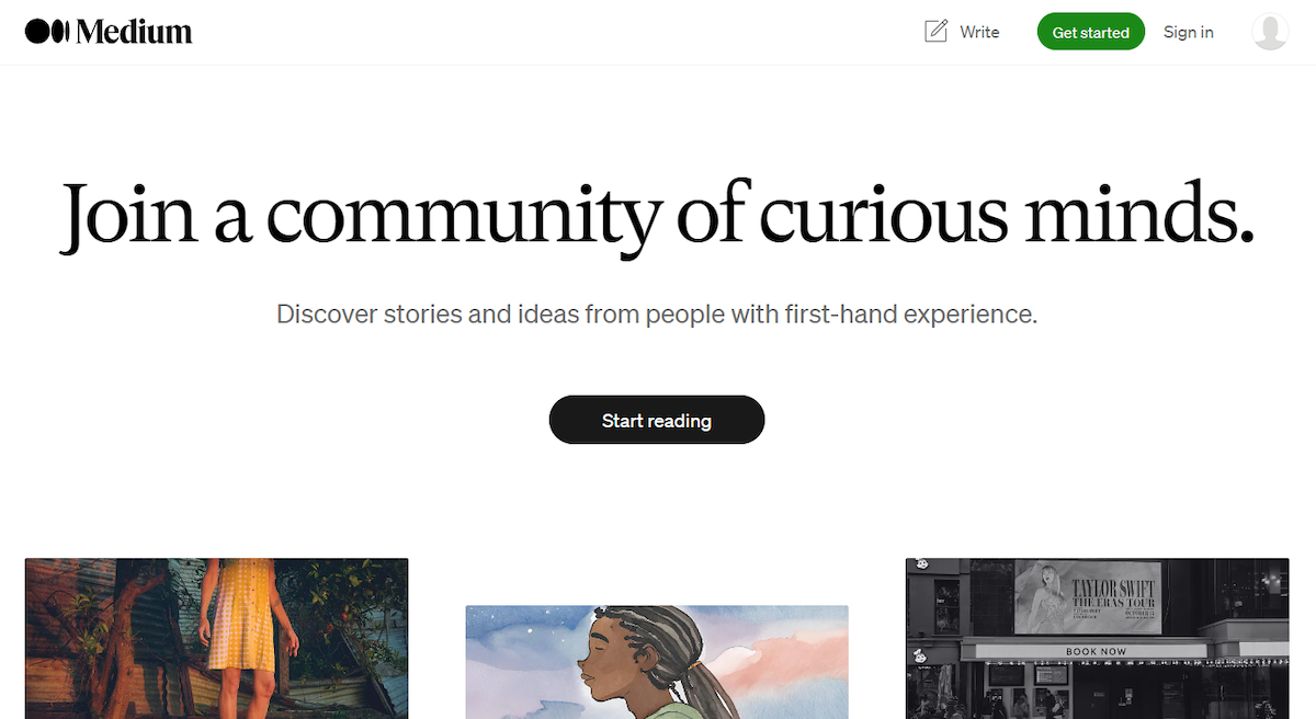 medium blogging platform
