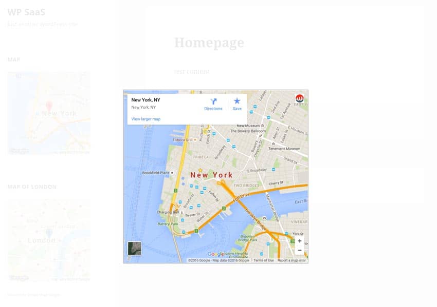 interactive google map