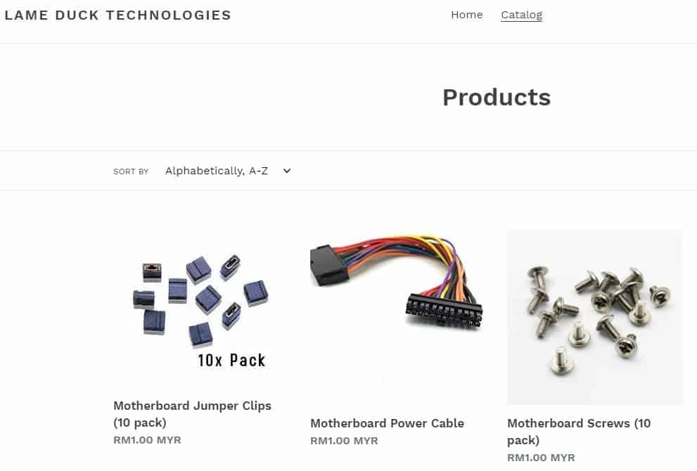 Shopify Catalogue