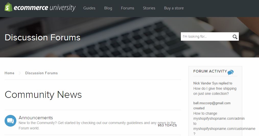 Shopify Community Support