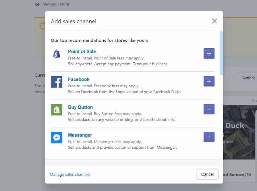 Multiple Sales Channels