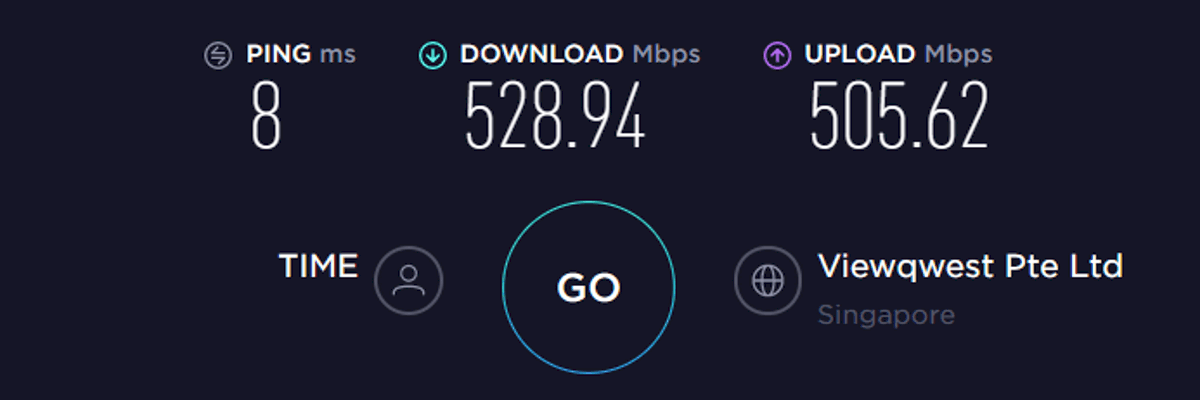cyberghost speed test asia off