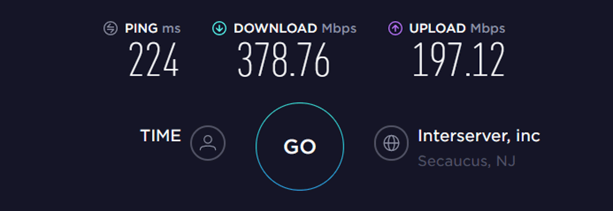expressvpn speed test US off