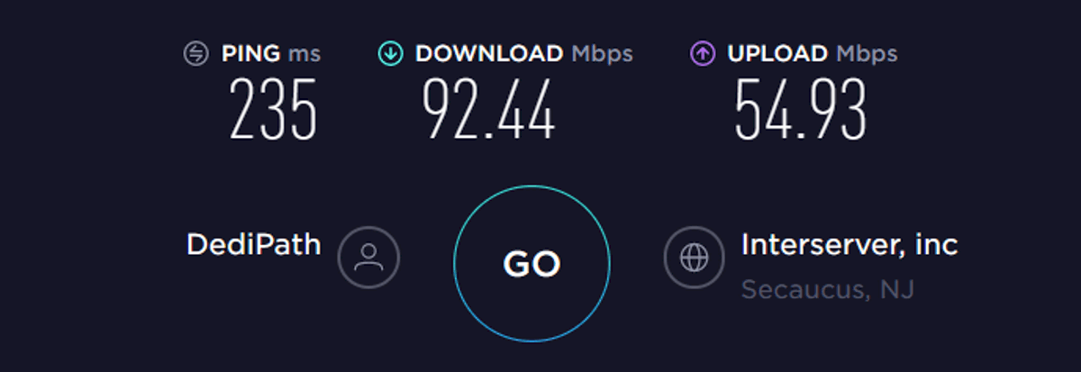 expressvpn speed test US on