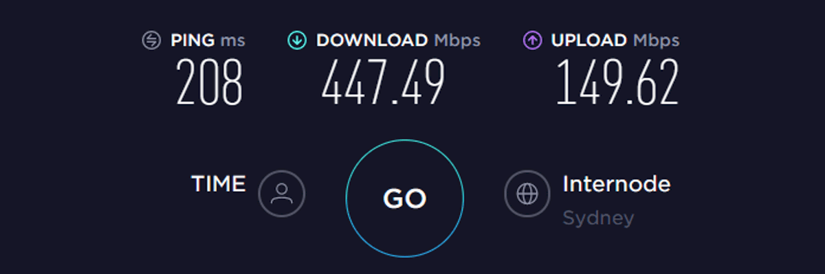expressvpn speed test australia off