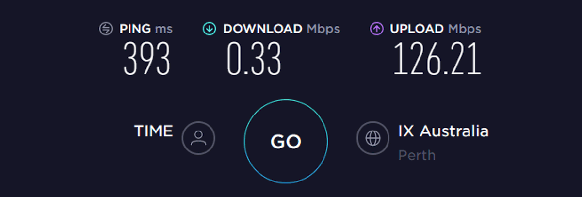 ipvanish speed test australia off