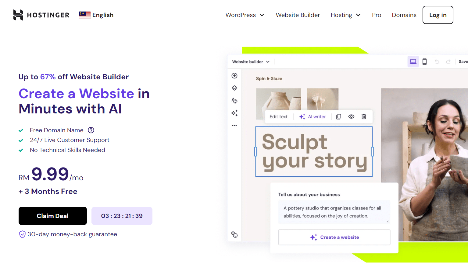 hostinger website builder