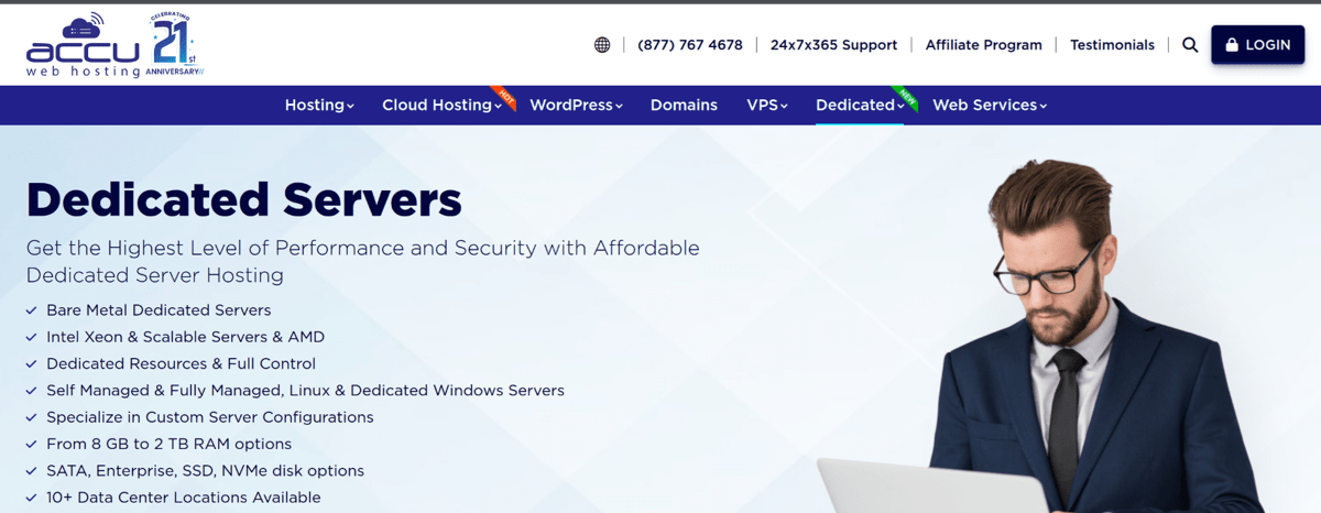 accuweb hosting dedicated web hosting services