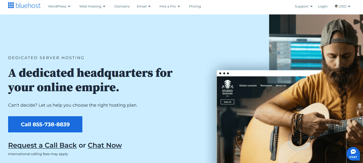 bluehost dedicated server