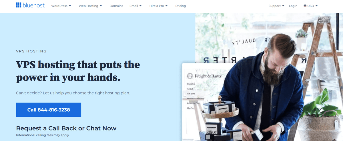 bluehost vps hosting services