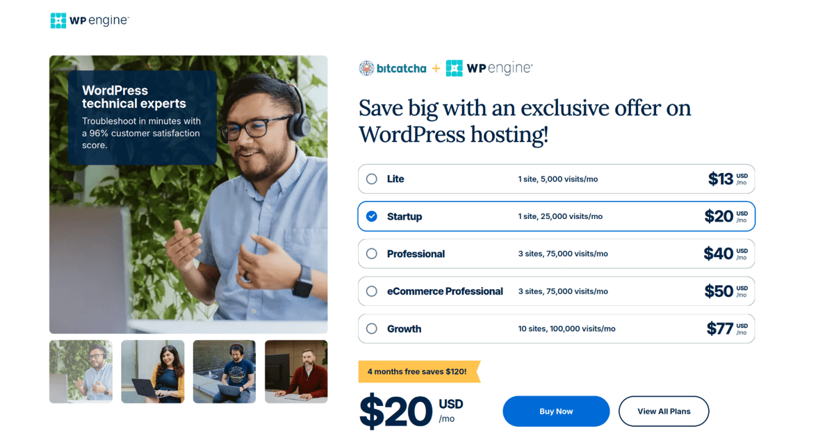 wp engine wordpress hosting