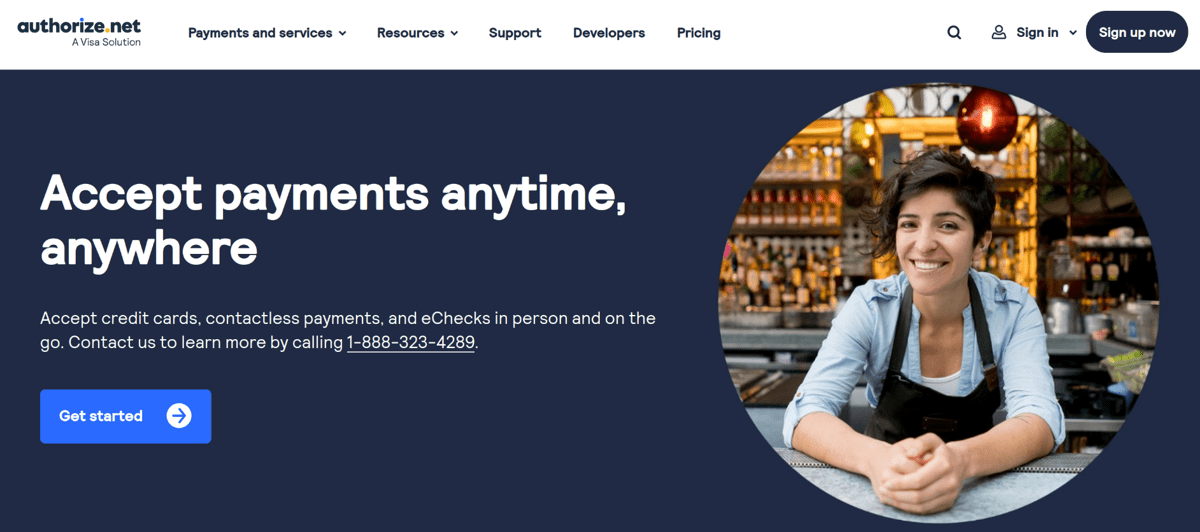 authorize net payment gateway