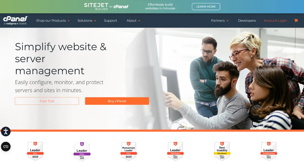 cpanel control panel