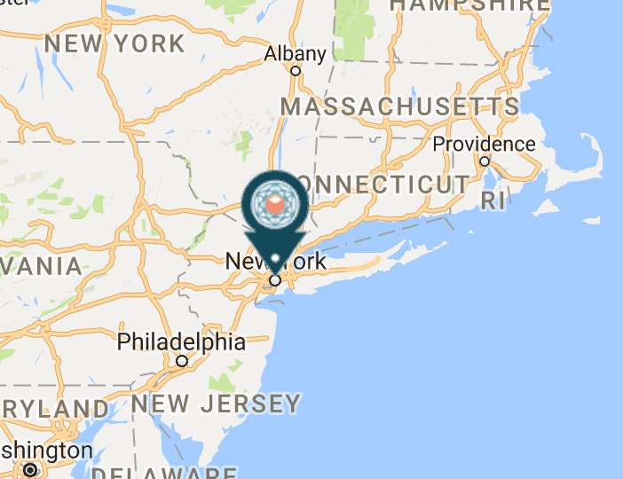 Bitcatcha logo as a pin on google maps widget
