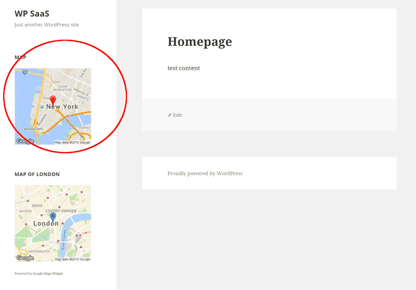 google maps widget map thumbnail