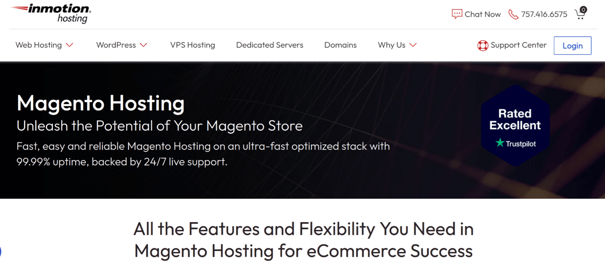 inmotion hosting magento hosting services