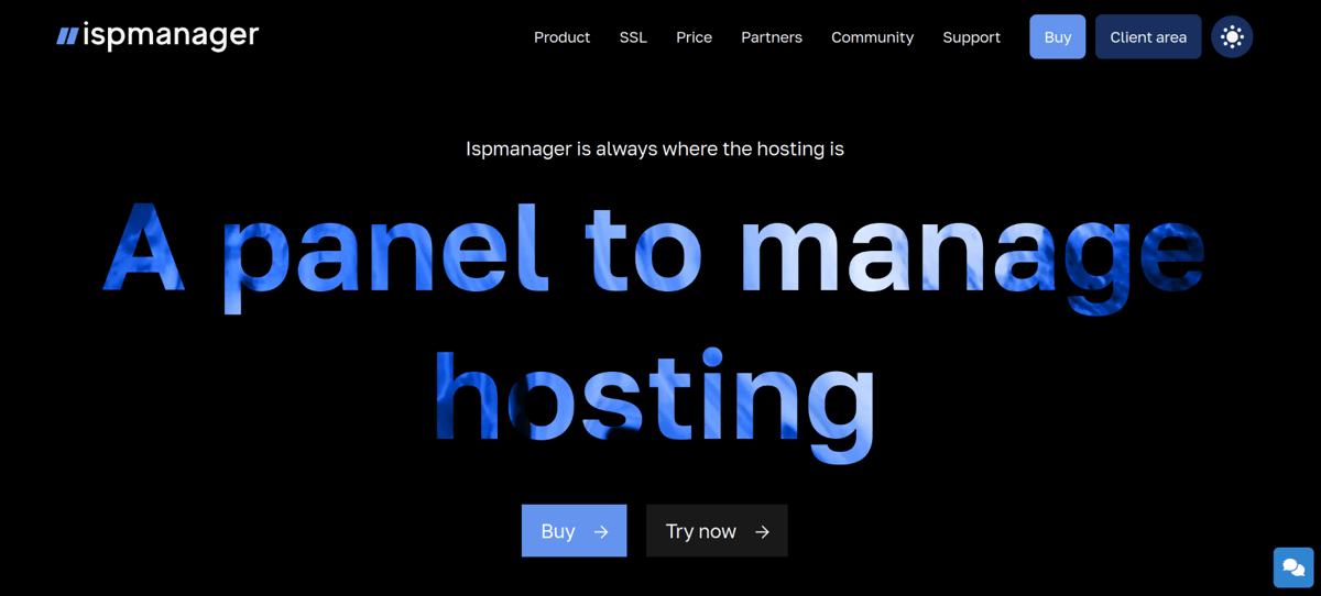 ispmanager control panel