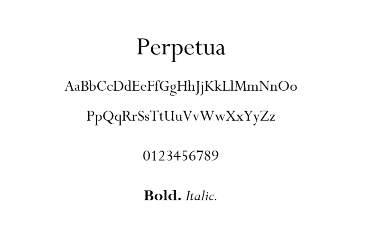 perpetua font