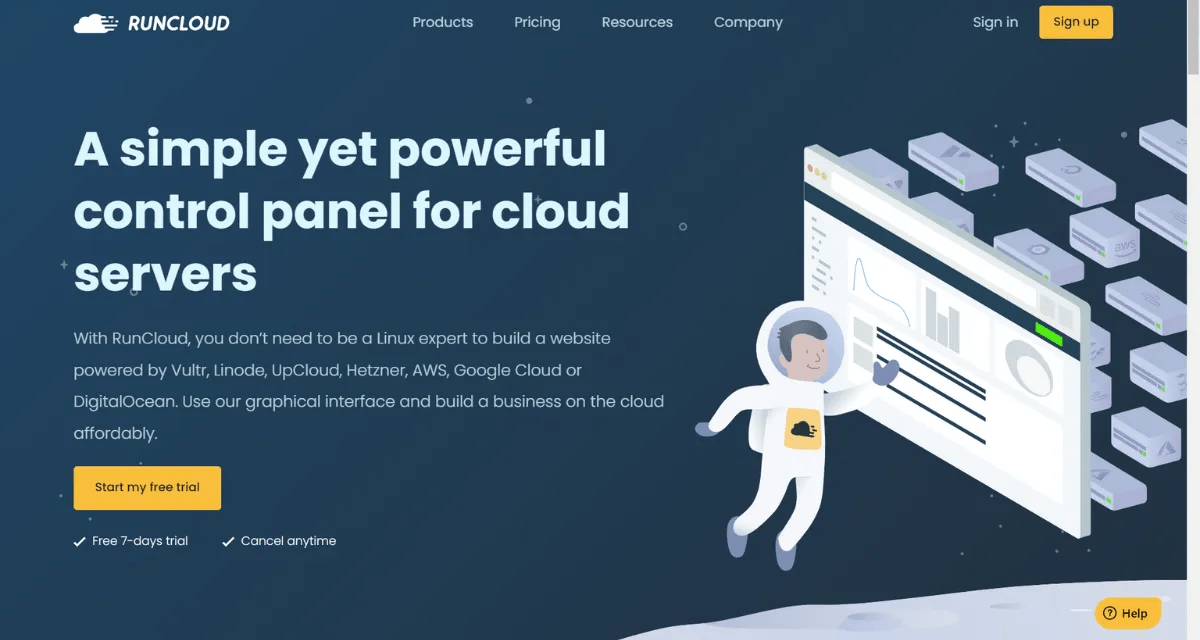 runcloud control panel