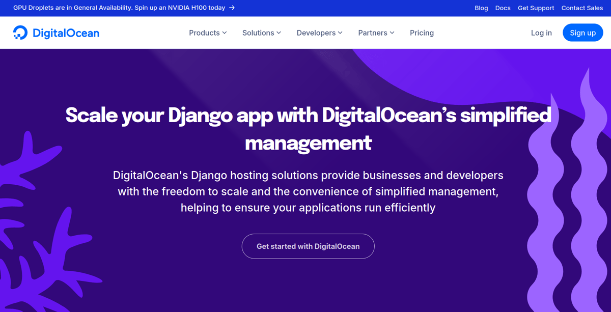digitalocean django hosting